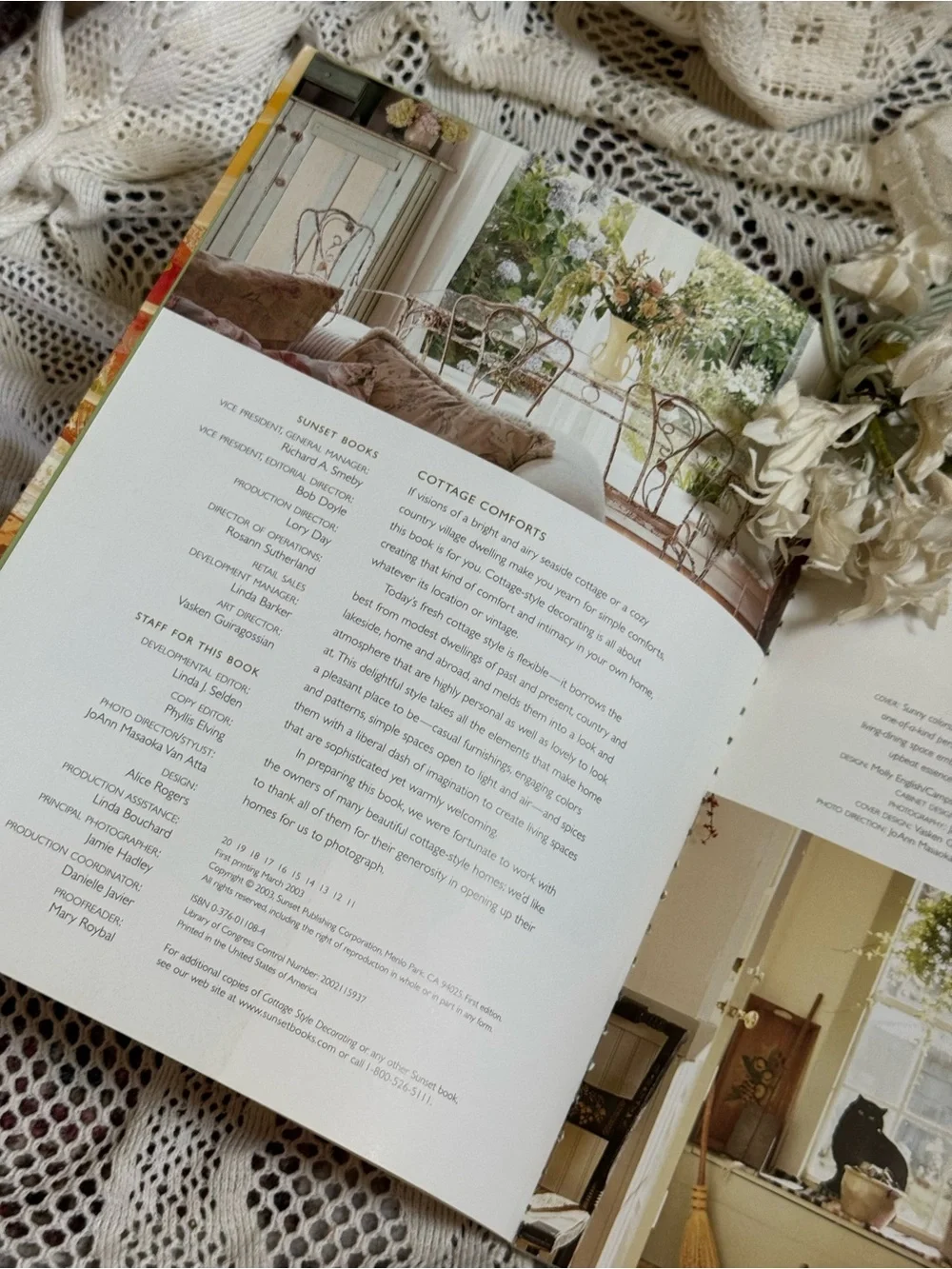 Cottage Style Decorating Coffee Table Book - Yellow Cover by